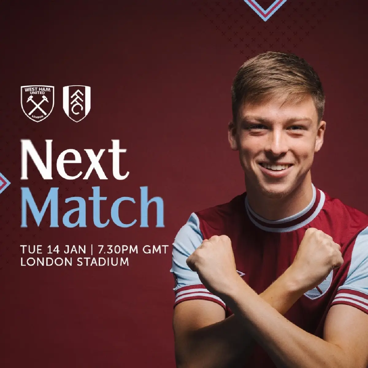 ดูบอลสด ถ่ายทอดสด พรีเมียร์ลีก เวสต์แฮม พบ ฟูแล่ม วันที่ 14 ม.ค.68