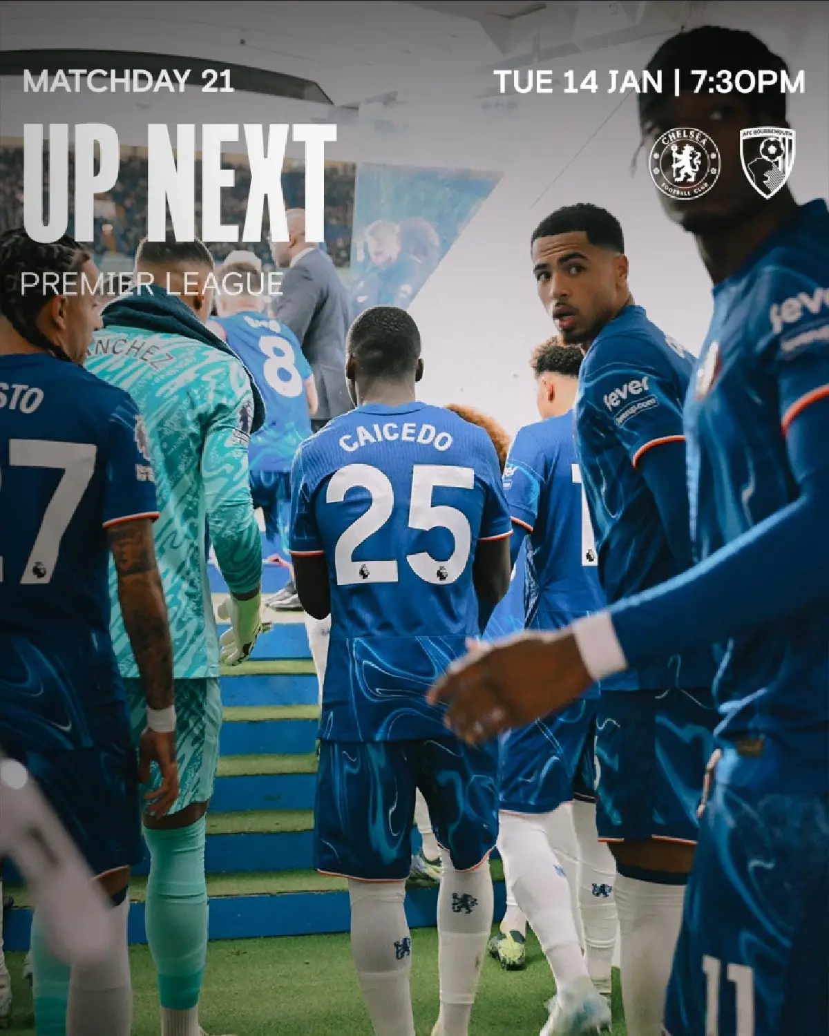 ดูบอลสด ถ่ายทอดสด พรีเมียร์ลีก เชลซี พบ บอร์นมัธ วันที่ 14 ม.ค.68