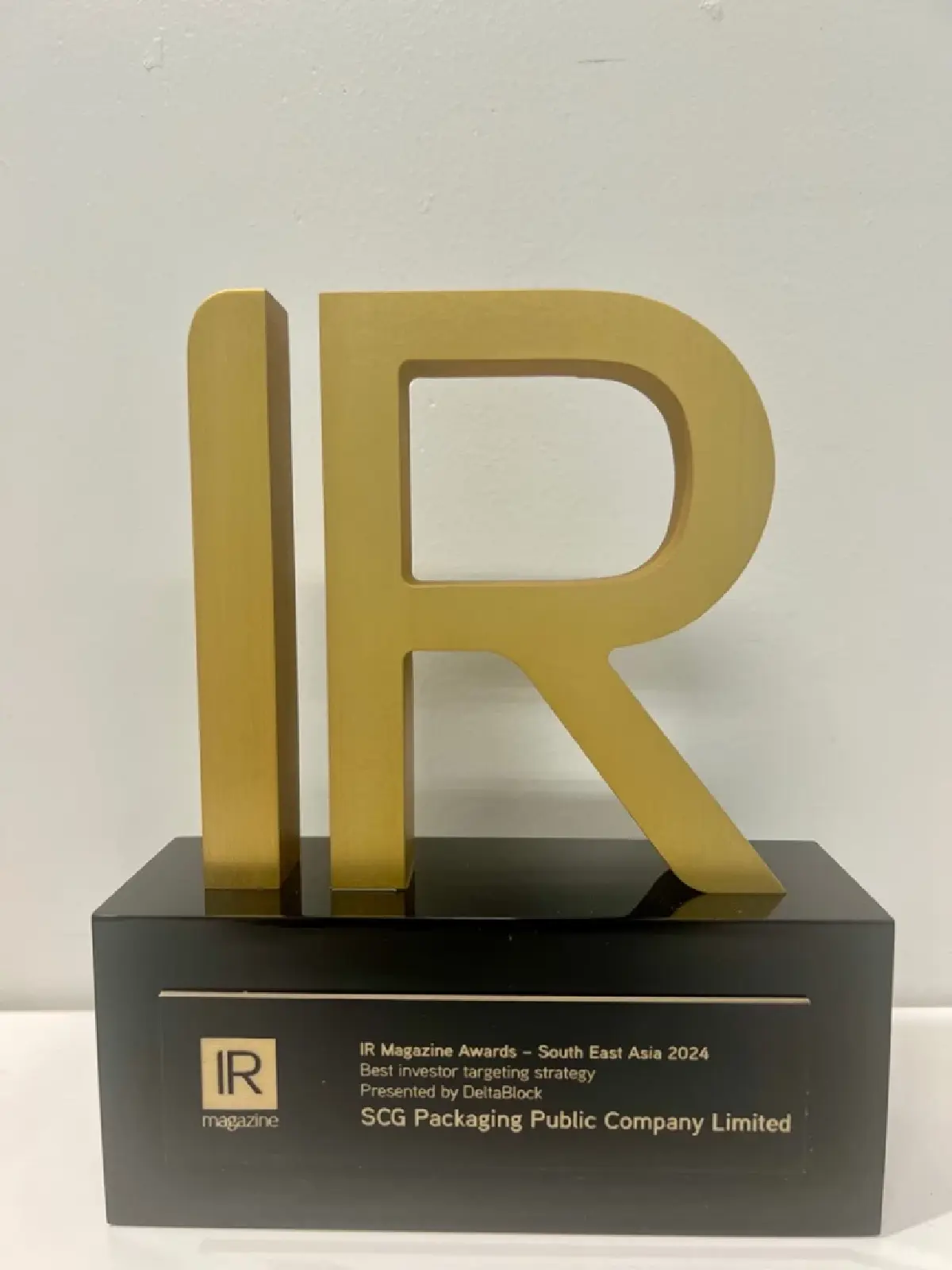 SCGP ได้รับรางวัล Best Investor Targeting Strategy จาก IR Magazine