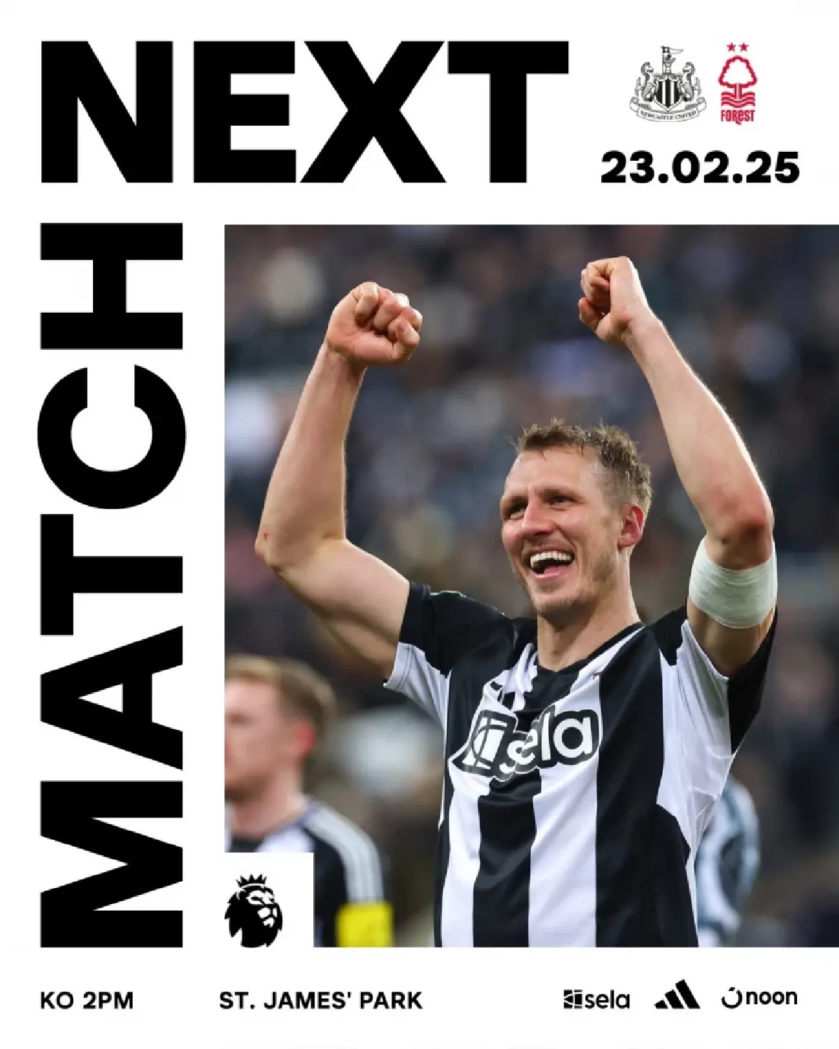 LIVE พรีเมียร์ลีก นิวคาสเซิ่ล VS ฟอเรสต์ ถ่ายทอดสด วันนี้ 23 ก.พ.68