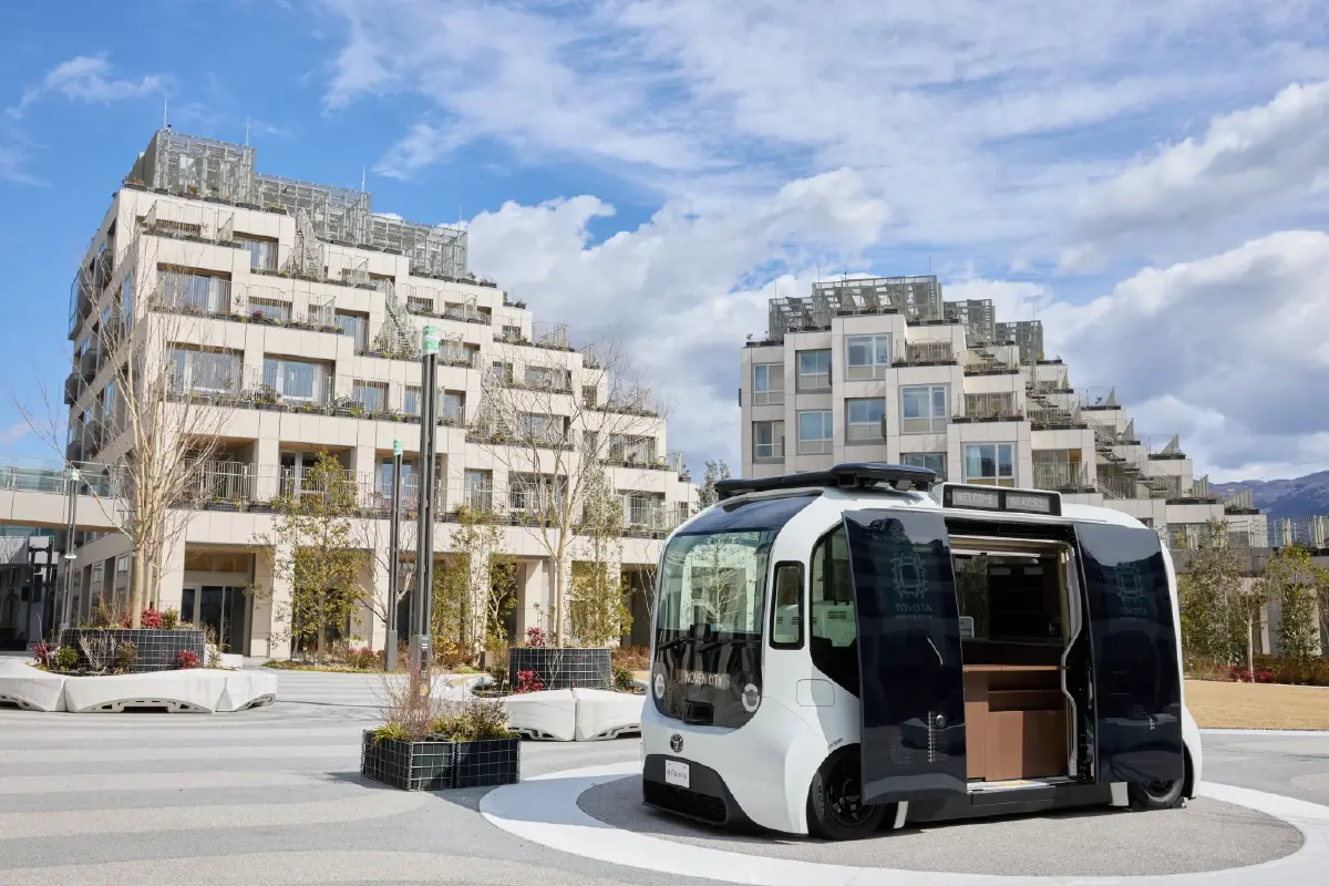 ภาพในโครงการ Woven City เฟส1 ที่เปิดตัวเมื่อเดือนมกราคมที่ผ่านมา