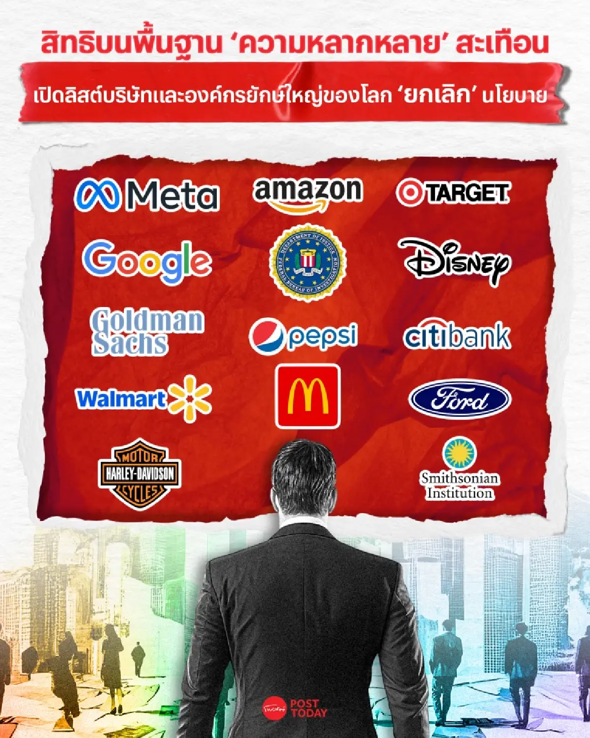 'แรงกระเพื่อมทรัมป์' เมื่อบริษัทยักษ์ใหญ่ 'ยกเลิก' นโยบายความหลากหลาย!