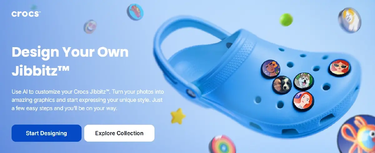 Crocs พลิกโฉม Jibbitz ด้วย AI ให้ลูกค้าออกแบบตัวติดรองเท้าได้ตามจินตนาการ