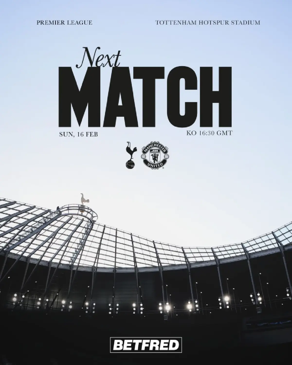 LIVE ดูบอลสด สเปอร์ส VS แมนยู พรีเมียร์ลีก ถ่ายทอดสด วันนี้ 16 ก.พ.68