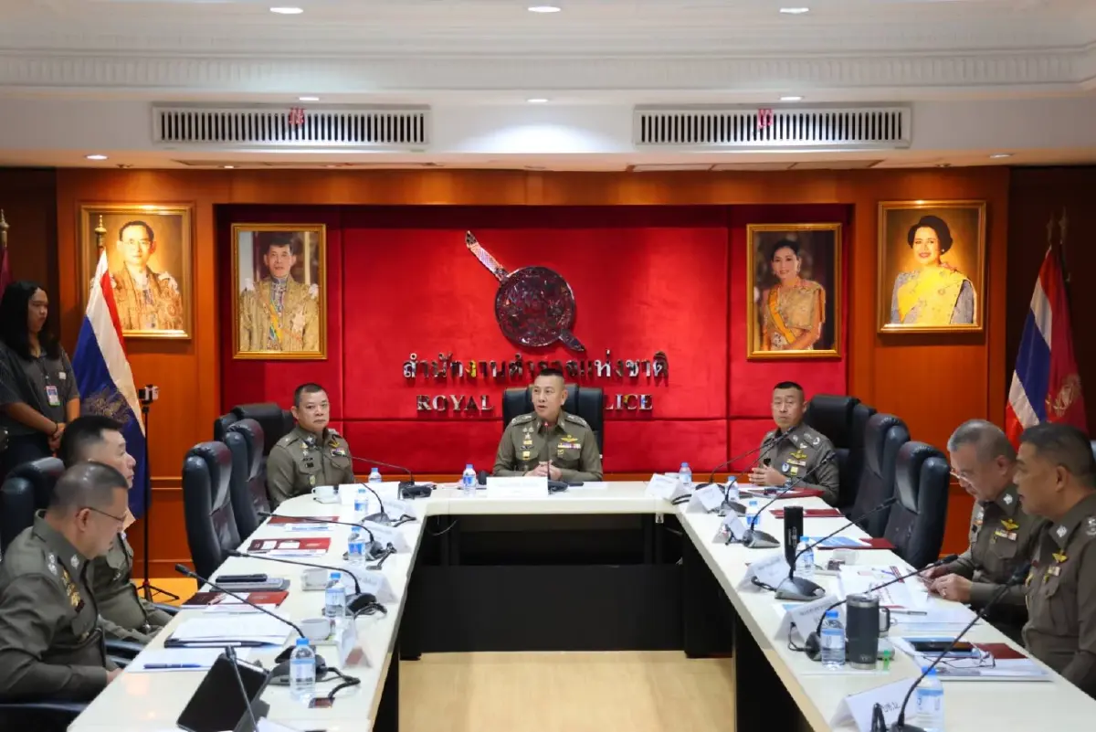 ผบ.ตร. ประชุมติดตามสถานการณ์และการแก้ปัญหาคนต่างด้าวกระทำผิดกฎหมาย