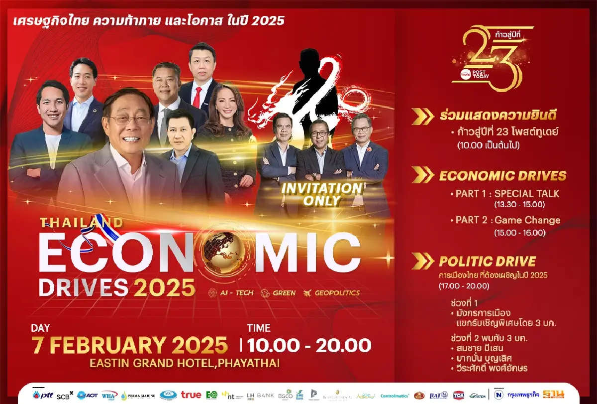 Sold Out!!! Exclusive Talk กับ 3 บก. ในงาน Thailand Economic Drives 2025
