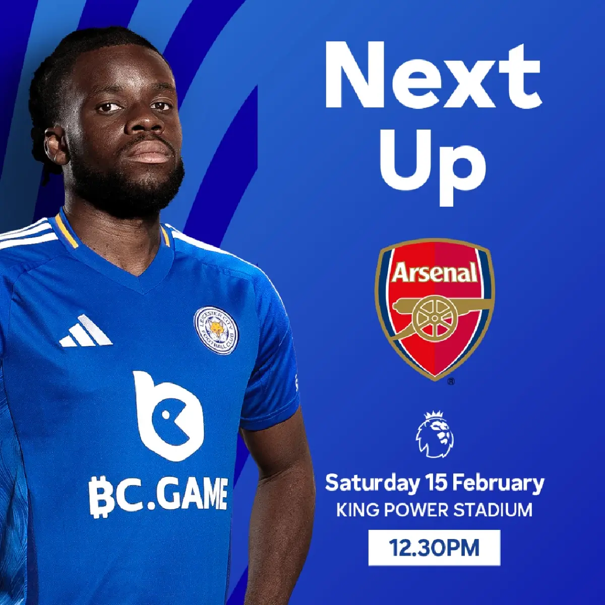 ดูบอลสด เลสเตอร์ พบ อาร์เซน่อล พรีเมียร์ลีก ถ่ายทอดสด วันนี้ 15 ก.พ. 68