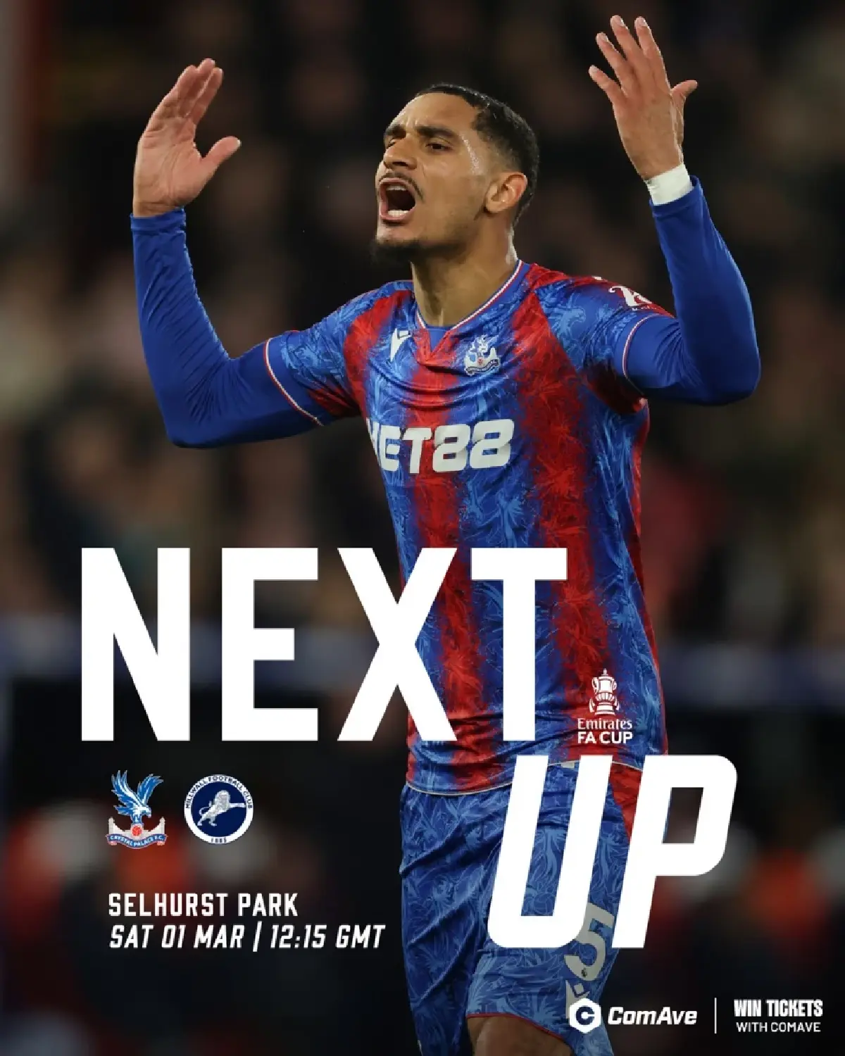 ดูบอลสด เอฟเอ คัพ คริสตัล พาเลซ VS มิลล์วอลล์ ถ่ายทอดสด วันนี้ 1 มี.ค.68