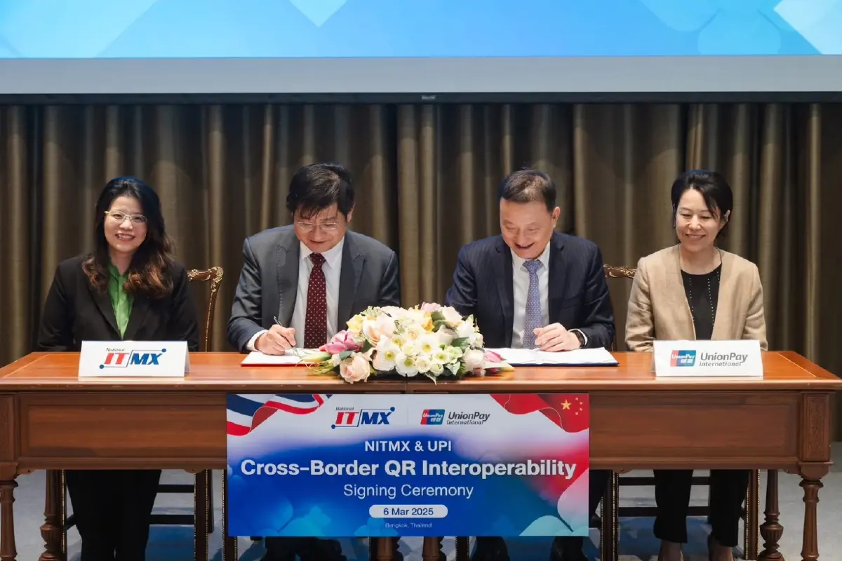 NITMX จับมือ UnionPay เชื่อม QR PromptPay เจาะตลาดนักท่องเที่ยวจีน