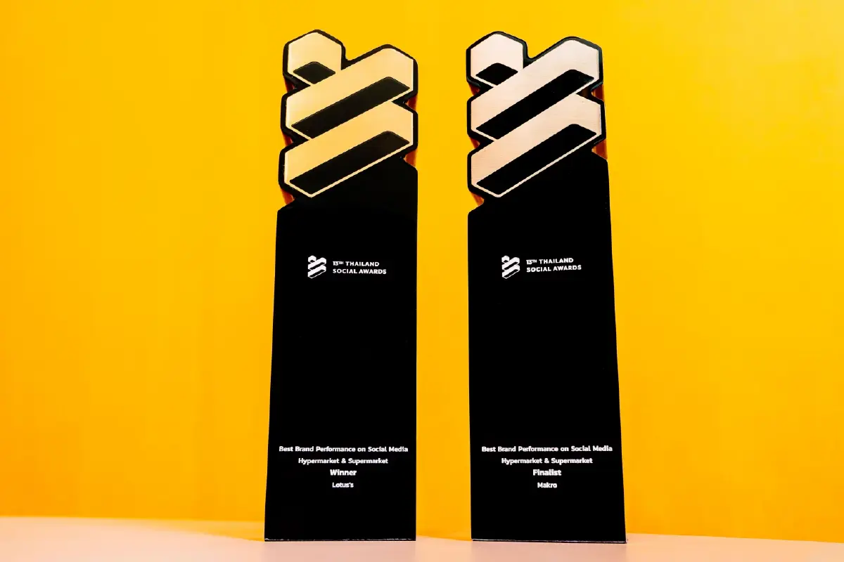 โลตัส-แม็คโคร คว้ารางวัล Best Brand บนโซเชียลมีเดียปีที่ 2