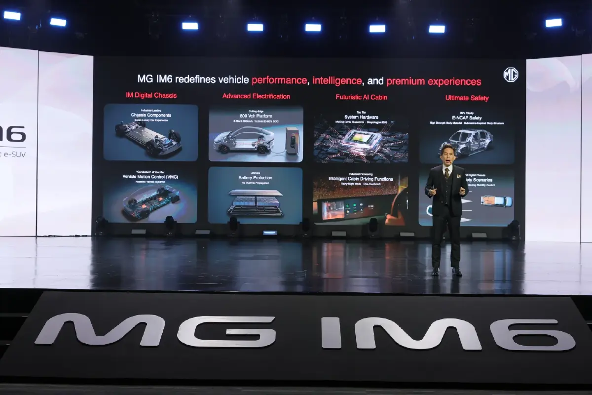 MG เปิดวิสัยทัศน์ขึ้น ตั้งเป้าติด Top 5 ทศวรรษที่ 2 เปิดตัว NEW MG IM6 ชาร์จไว แรงสุด