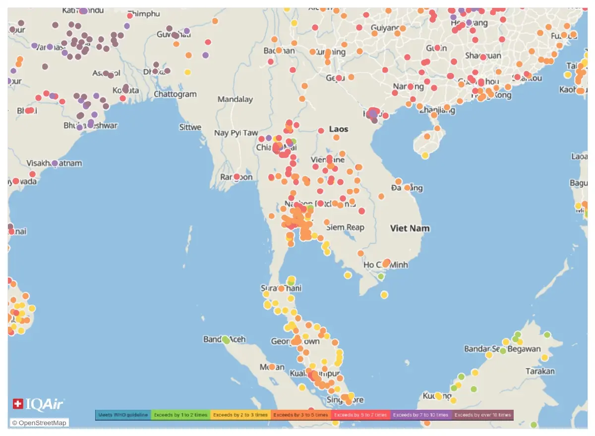 วิกฤตฝุ่น PM 2.5 ทั่วโลก! WHO แจงมีแค่ 7 ประเทศที่อากาศสะอาดผ่านมาตรฐาน