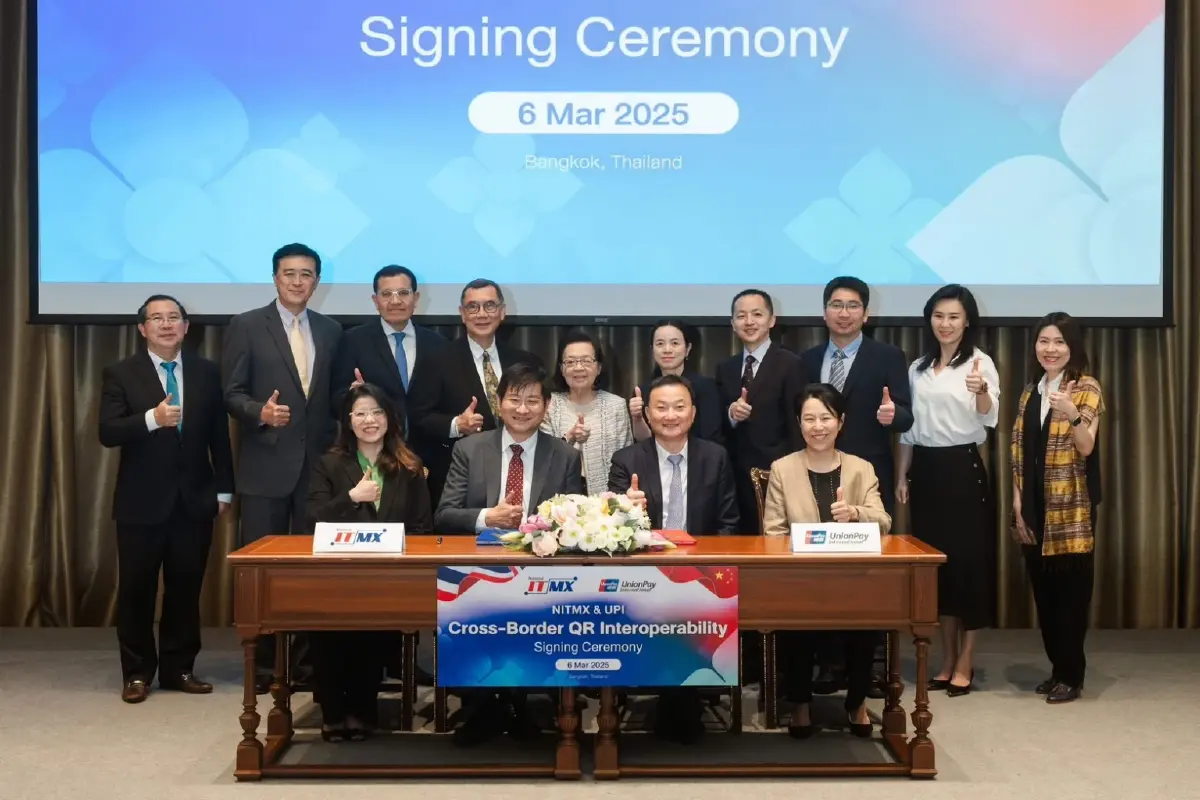 NITMX จับมือ UnionPay เชื่อม QR PromptPay เจาะตลาดนักท่องเที่ยวจีน