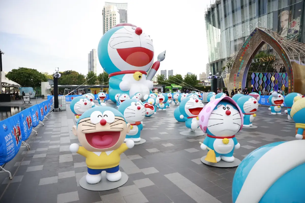 โดราเอมอนยักษ์ 12 เมตร บุกไอคอนสยาม! พร้อมผองเพื่อนเกือบร้อยตัว