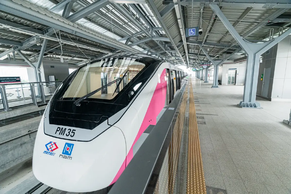 สายสีชมพู เชื่อมอิมแพ็ค "รถไฟฟ้า 20 บาท" เปิดทดลองใช้ 20 พ.ค. 68 นี้