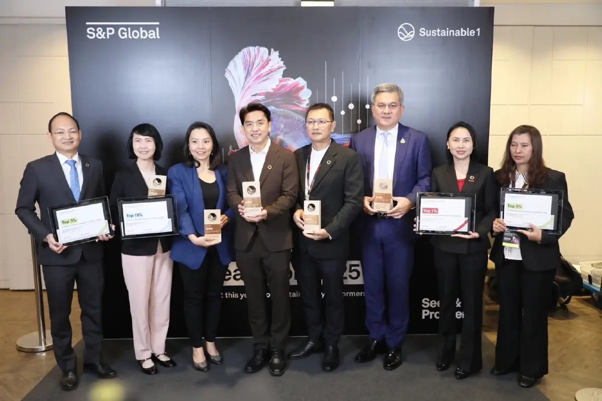 "เครือซีพีคว้ารางวัล S&P Global ด้านความยั่งยืน ติดท็อป 5% โลก"