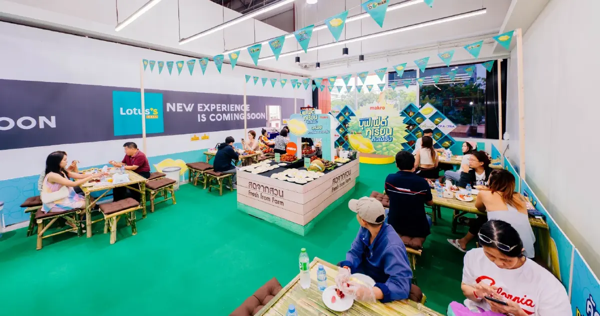 บุฟเฟ่ต์ทุเรียนคึกคักทั่วไทย กินไม่อั้นรับหน้าฤดูผลไม้