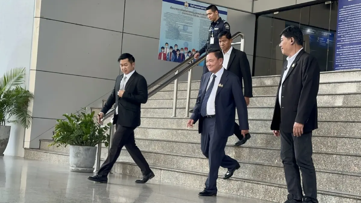 *แฟ้มภาพ : นายทักษิณ ชินวัตร ที่ ศาลอาญารัชดา