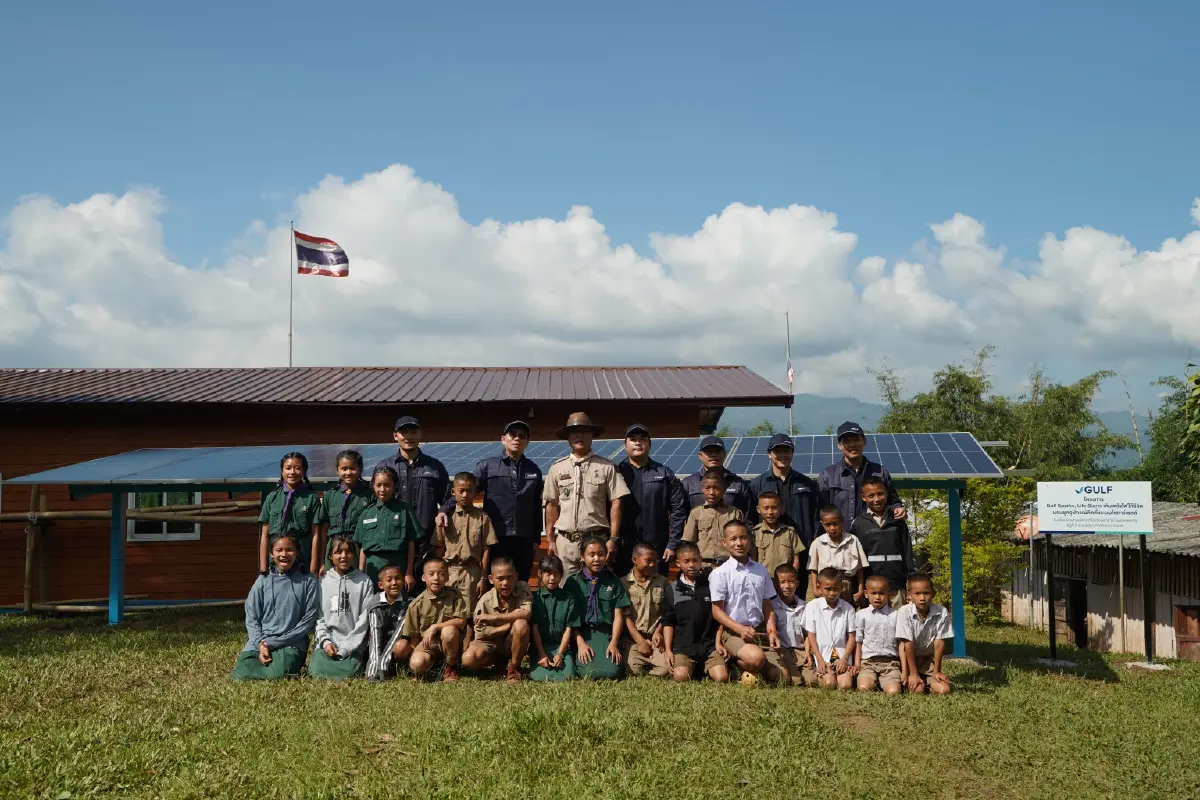GULF เดินหน้าติดโซลาร์เซลล์ฟรี จุดไฟเติมชีวิตให้ชุมชนขาดแคลน