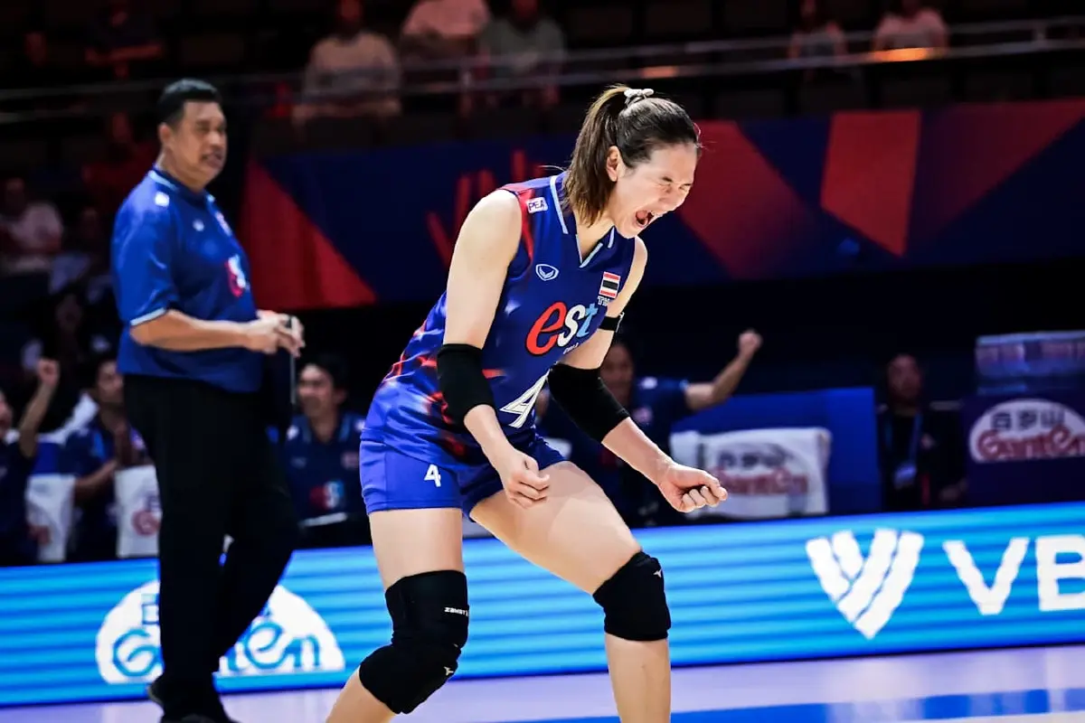 ทีมวอลเลย์บอลหญิงไทยหล่นอันดับ 15 โลก หลังแพ้เบลเยียมใน VNL 2025