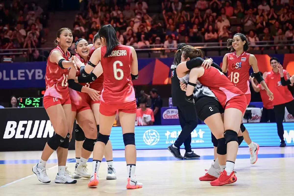 นักตบสาวไทย ขยับขึ้นที่ 14 โลก หลังไทย ไล่ทุบ ฝรั่งเศส 3-1 VNL 2025