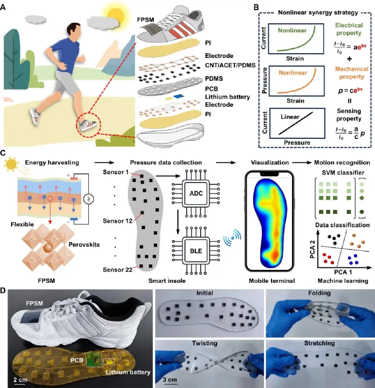 เซ็นเซอร์ AI พื้นรองเท้าอัจฉริยะ อนาคตอุปกรณ์สวมใส่ชี้วัดสุขภาพ