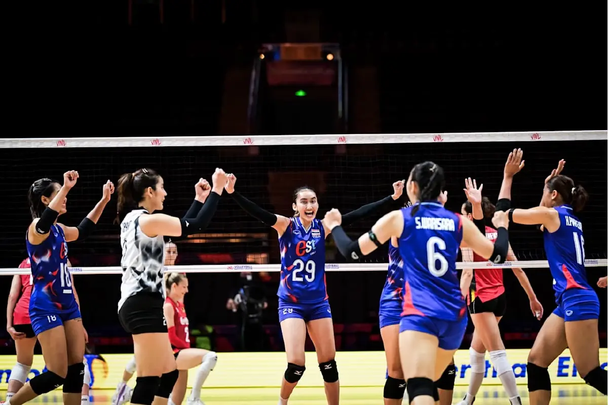 ทีมวอลเลย์บอลหญิงไทยหล่นอันดับ 15 โลก หลังแพ้เบลเยียมใน VNL 2025