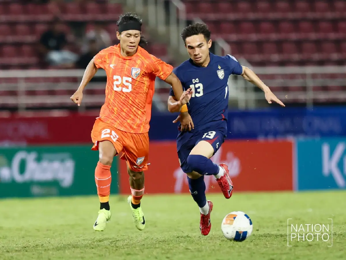 ผลบอล ทีมชาติไทย  2-0 อินเดีย ฟุตบอลอุ่นเครื่อง International Match