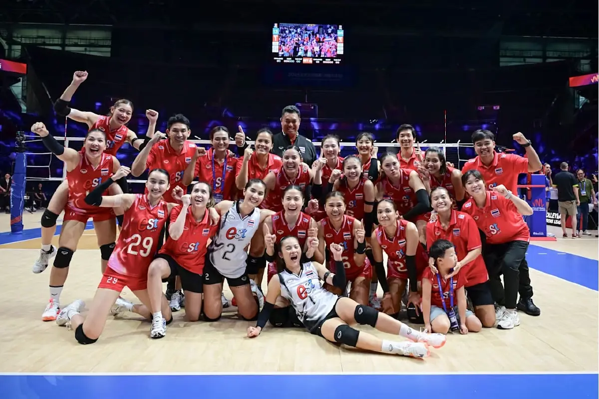 นักตบสาวไทย ขยับขึ้นที่ 14 โลก หลังไทย ไล่ทุบ ฝรั่งเศส 3-1 VNL 2025