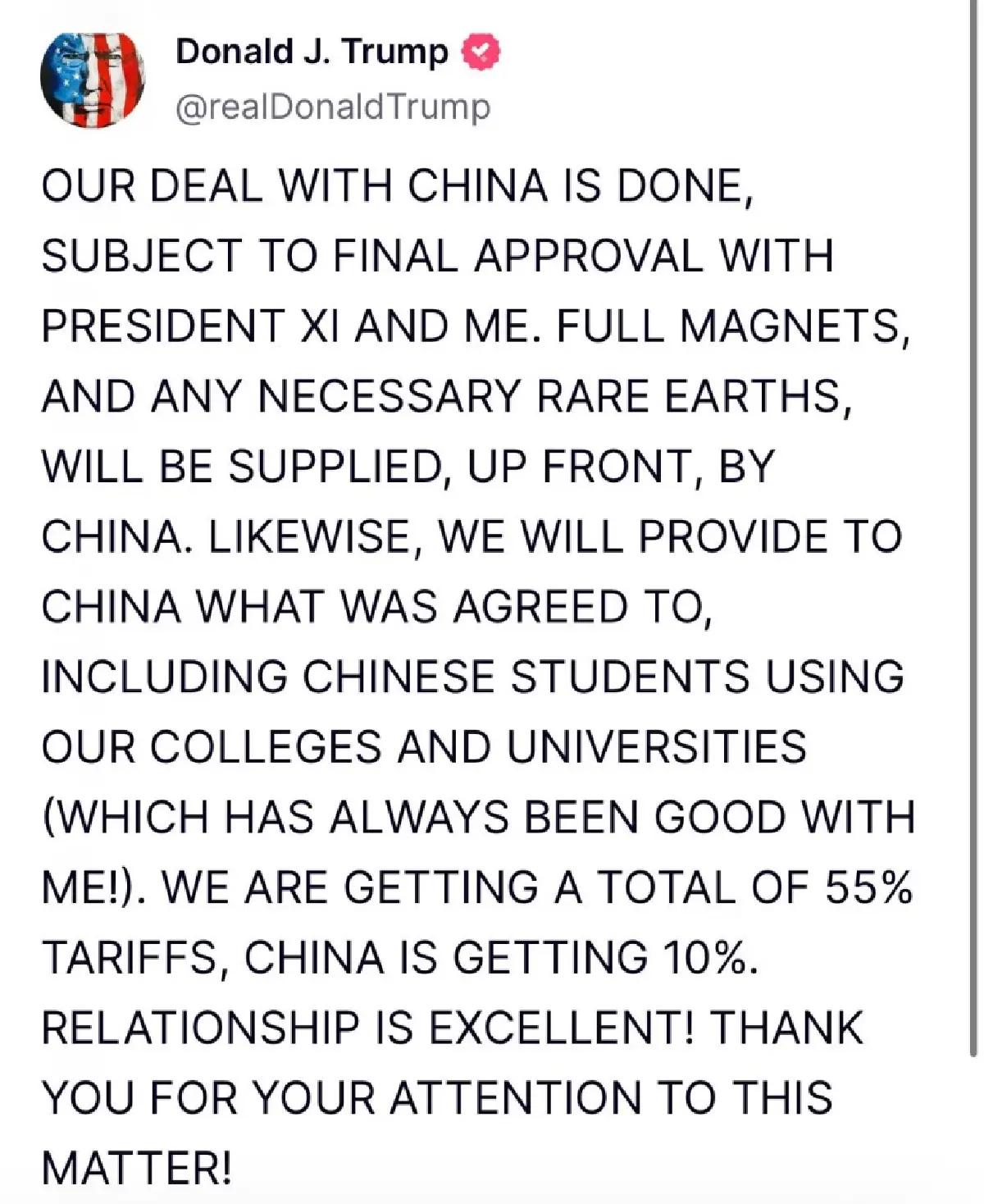 ดีลแบบใด๋! จีนโดนภาษีสหรัฐ 55% แนะไทยเร่งหาตลาดใหม่-ช่วย SMEs