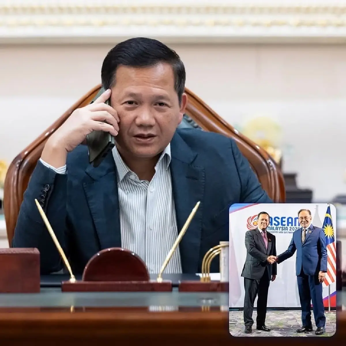 เปรียบเทียบท่าทีนายก ไทย-กัมพูชา ต่อการสนทนากับประธานอาเซียน