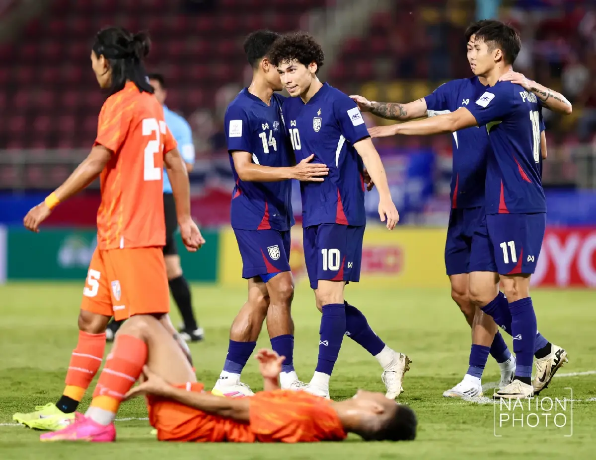 ผลบอล ทีมชาติไทย  2-0 อินเดีย ฟุตบอลอุ่นเครื่อง International Match