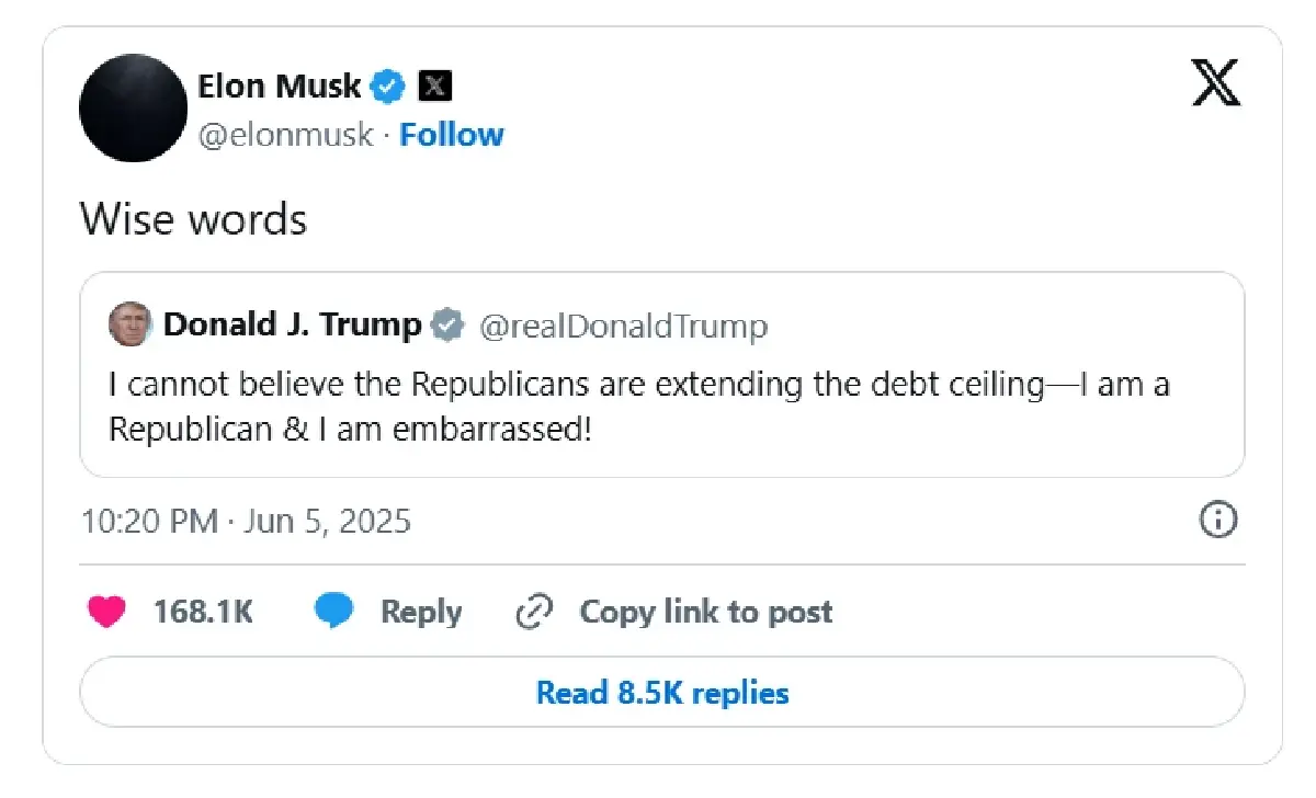 วงแตก! เปิดไทม์ไลน์สงครามน้ำลาย "มัสก์ VS ทรัมป์" ละเอียดยิบ