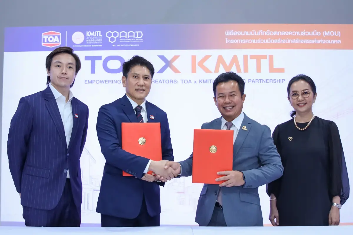 TOA จับมือสถาปัตย์ ลาดกระบัง ปั้นนักสร้างสรรค์ยุคใหม่