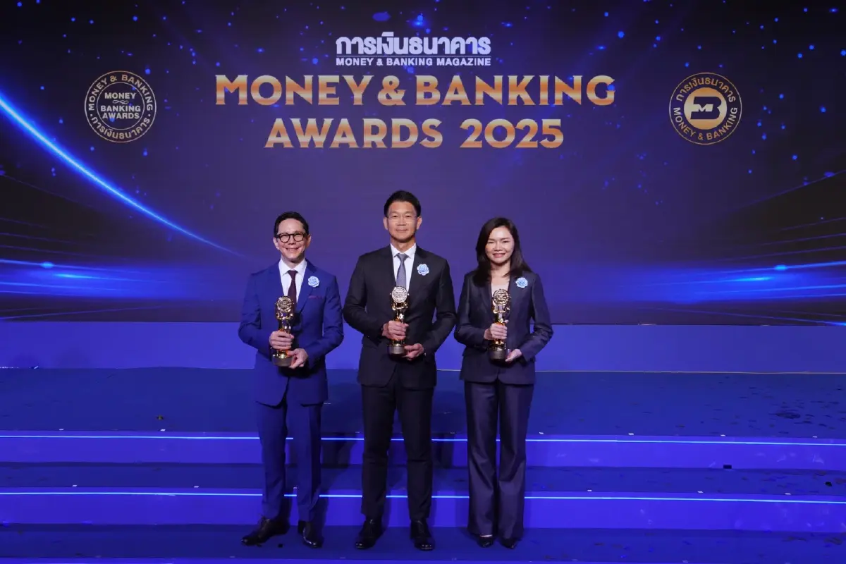 กลุ่มเอสซีบีเอกซ์ คว้า 3 รางวัลใหญ่เวที Money & Banking 2025