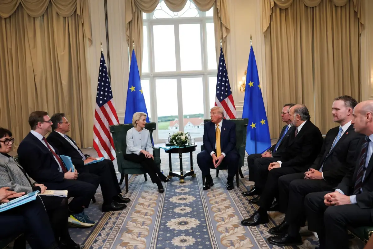 สหรัฐบรรลุการเจรจาการค้ากับอียู เก็บภาษี 15% ตามรอยญี่ปุ่น