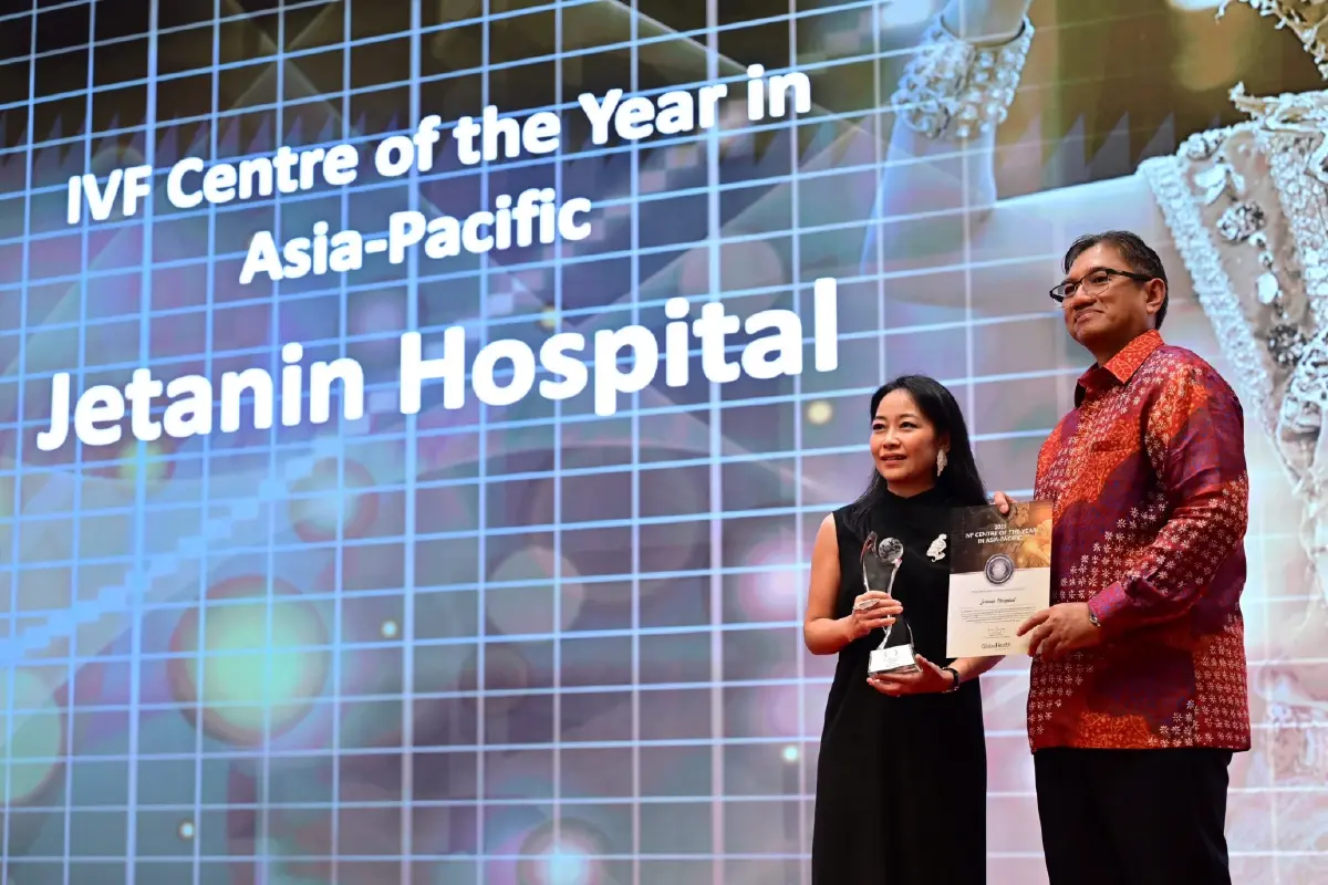 เจตนินคว้ารางวัล IVF แห่งปี ตอกย้ำผู้นำเทคโนโลยีเจริญพันธุ์