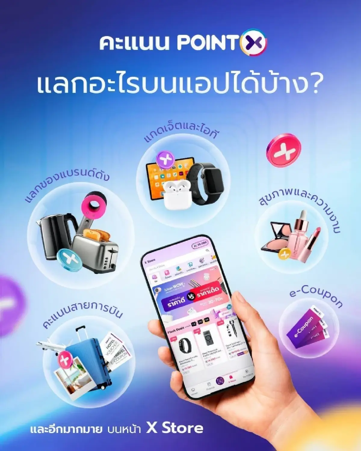 POINTX ยกระดับแอปรวมคะแนน ตอบทุกไลฟ์สไตล์ ใช้ได้จริงทุกวัน