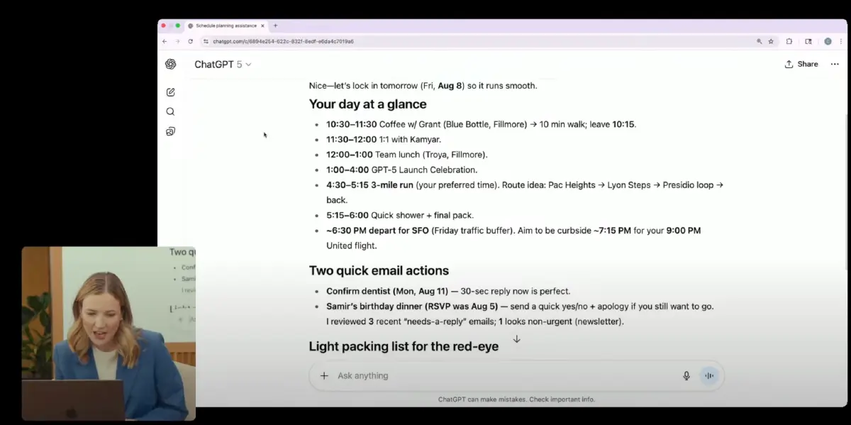 เจาะลึก 6 ฟีเจอร์สุดจึ้ง! GPT-5 โมเดลใหม่แกะกล่อง ChatGPT