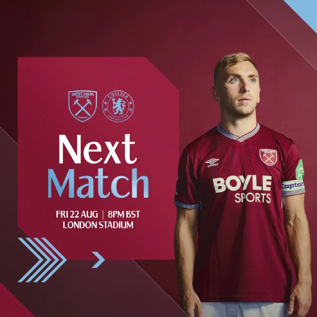 LIVE ถ่ายทอดสด เวสต์แฮม พบ เชลซี พรีเมียร์ลีก วันนี้ 22 ส.ค.68