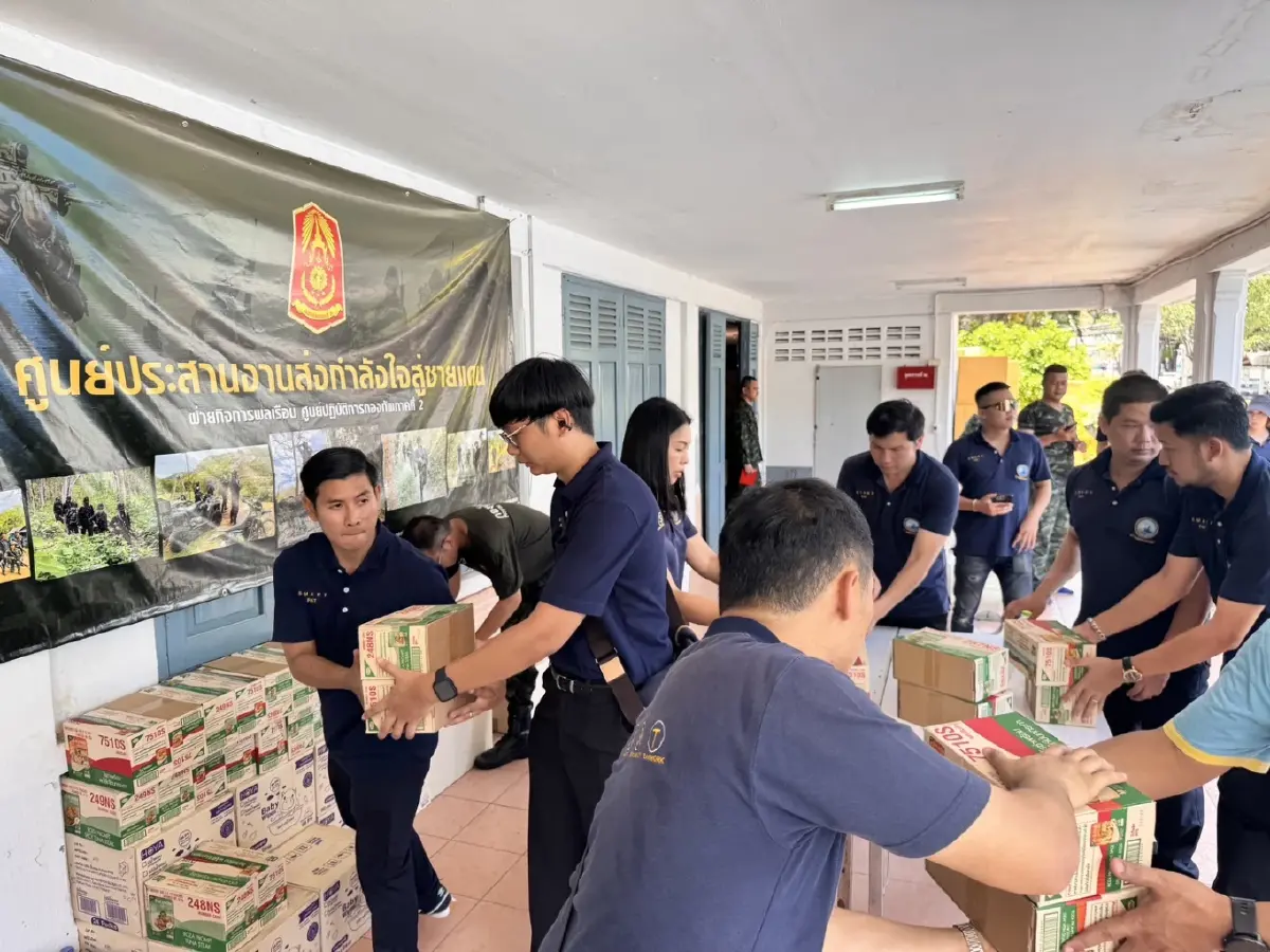 การท่าเรือฯ มอบสิ่งของจำเป็น เสริมทัพทหารค่ายสุรนารี