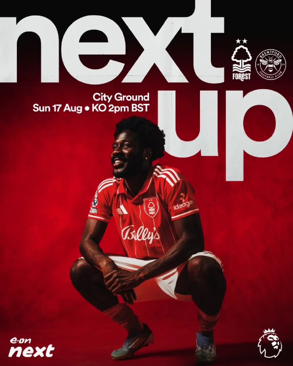 LIVE ถ่ายทอดสด ฟอเรสต์ พบ เบรนท์ฟอร์ด พรีเมียร์ลีก วันนี้ 17 ส.ค.68