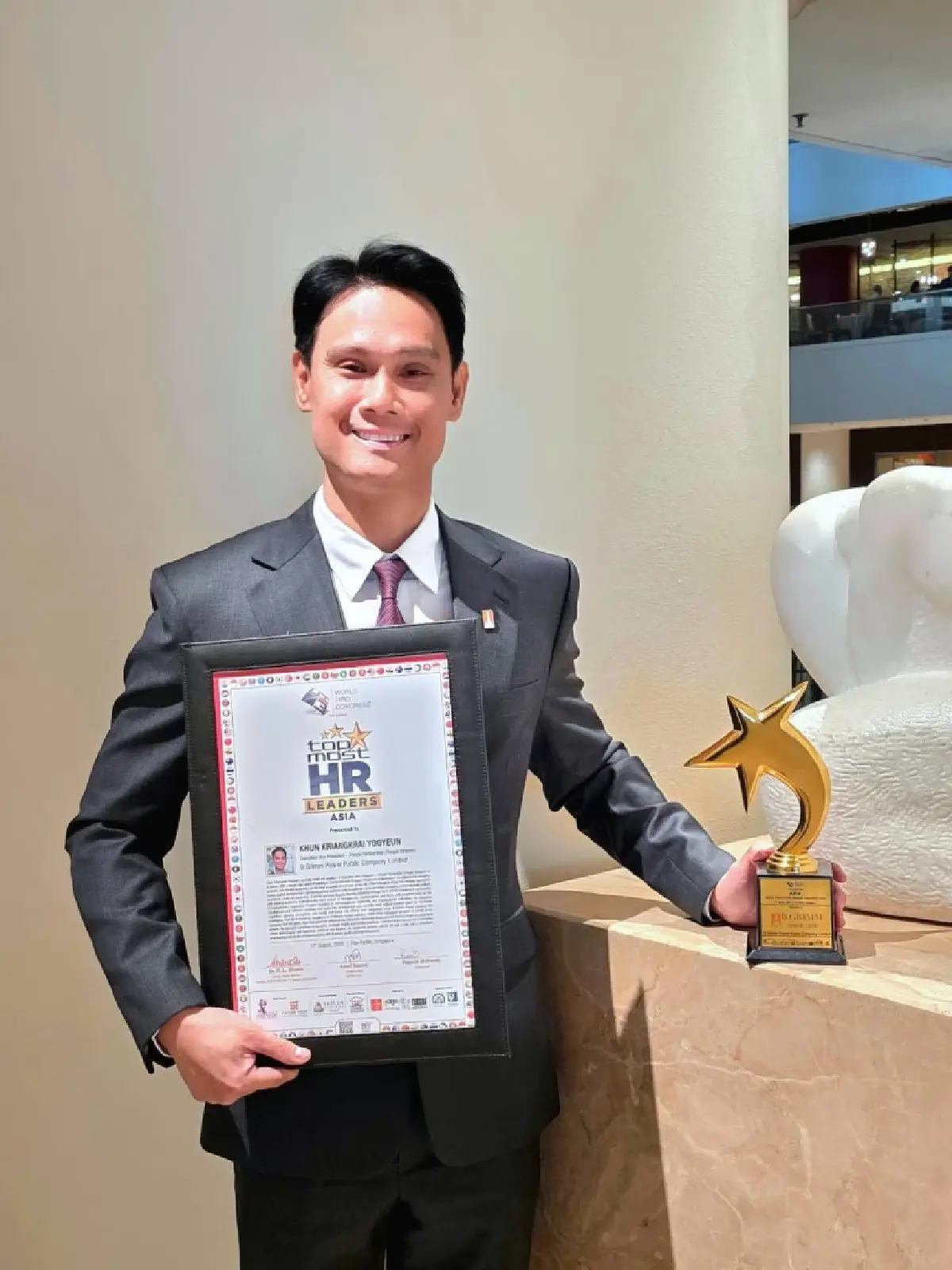 บี.กริม เพาเวอร์ คว้ารางวัลเอเชีย ตอกย้ำพัฒนาคนสู่ความยั่งยืน