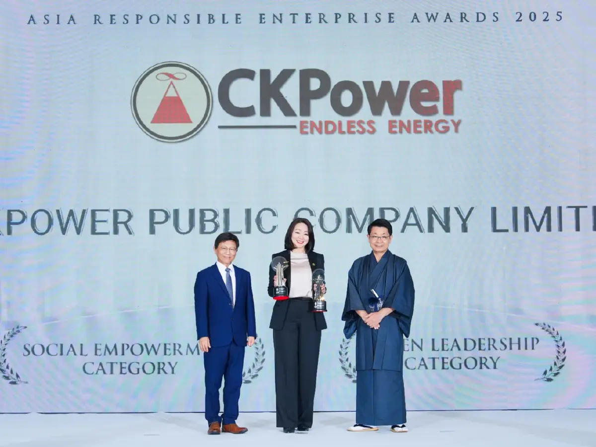 CKPower คว้ารางวัลเอเชีย AREA Awards 2025 ต่อเนื่องปีที่ 4