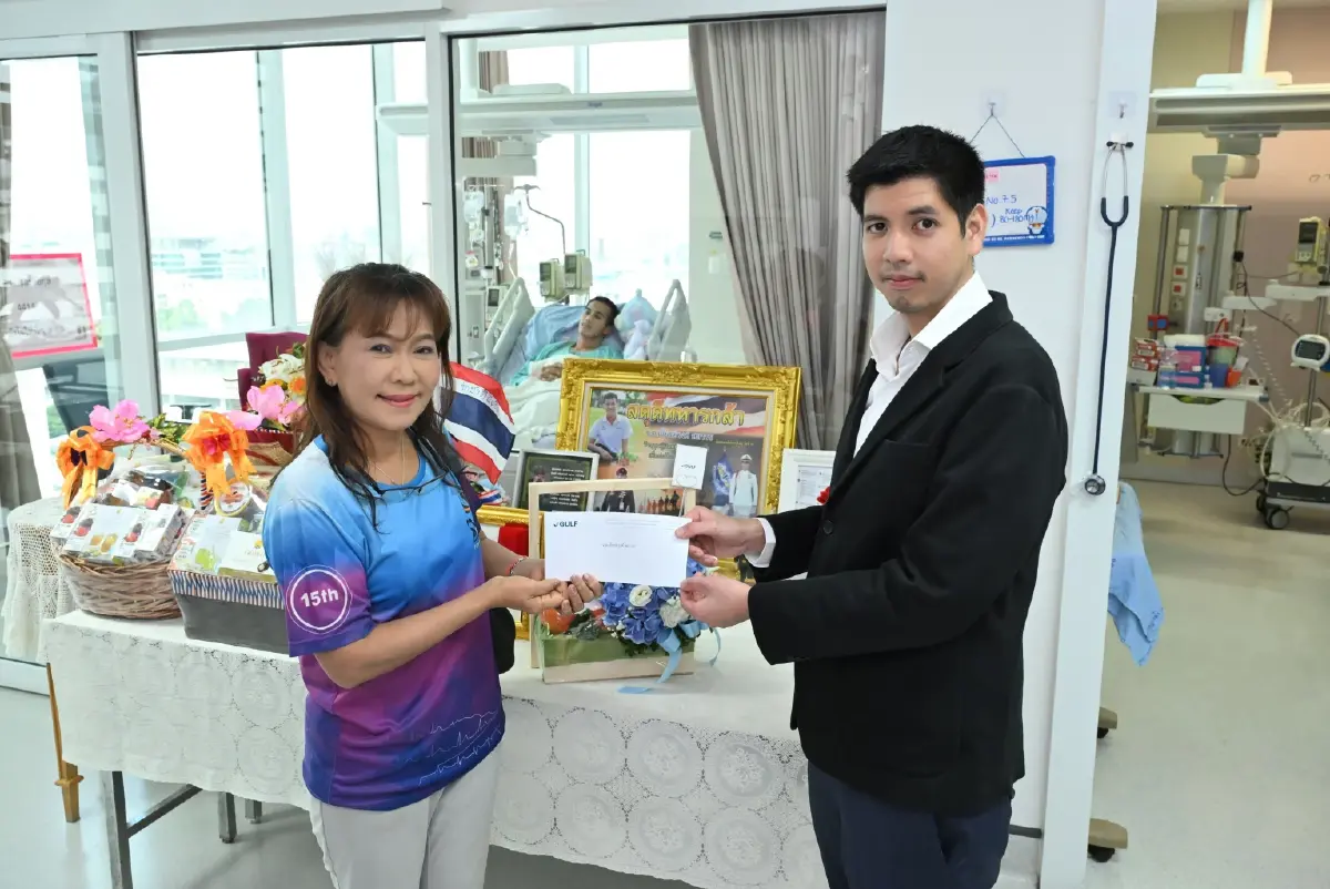 GULF มอบเงิน 2 ล้านบาท เยียวยา 2 ทหาร เหยียบทุ่นระเบิดที่ชายแดนไทย-กัมพูชา