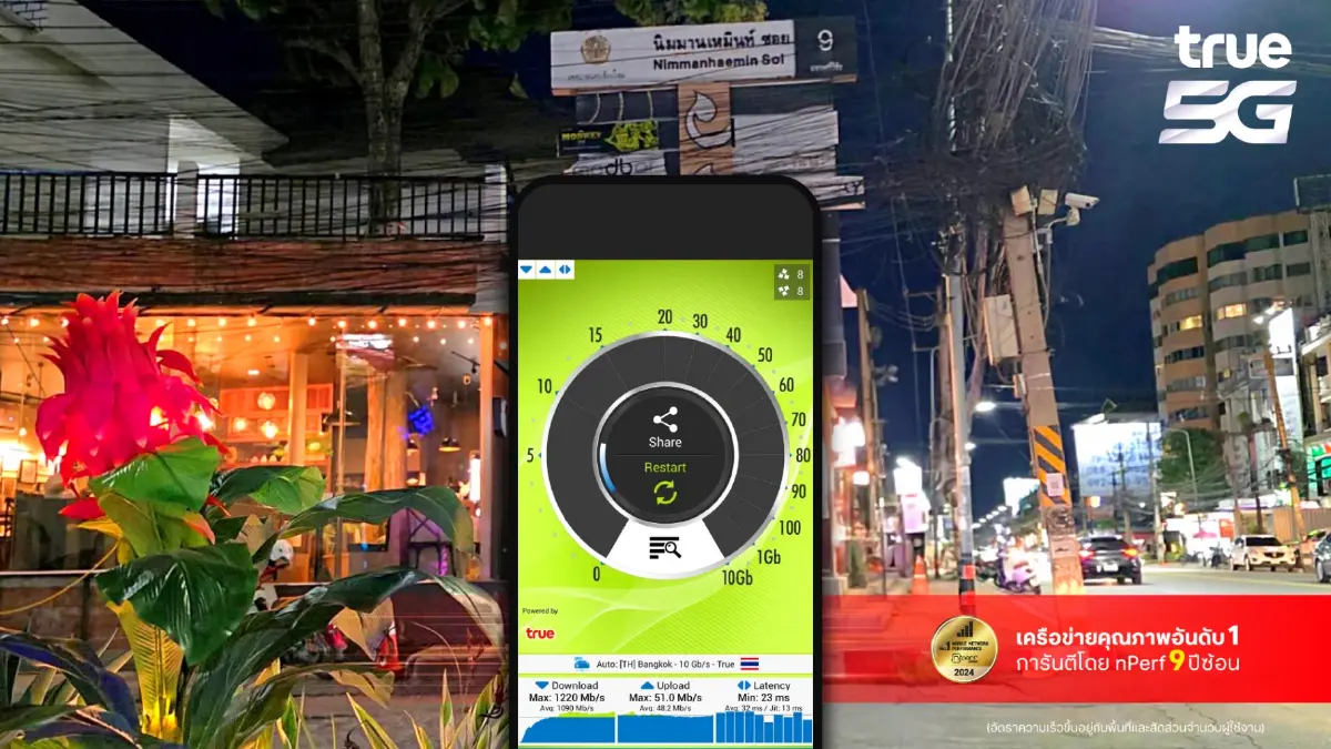 ทรูฯ อัปเกรด 5G เชียงใหม่ เพิ่มความเร็วเต็มสปีด