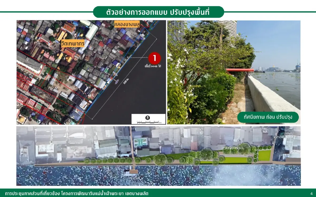 คืนพื้นที่สาธารณะ! บางพลัดเตรียมมีแลนด์มาร์คใหม่ ริมเจ้าพระยา