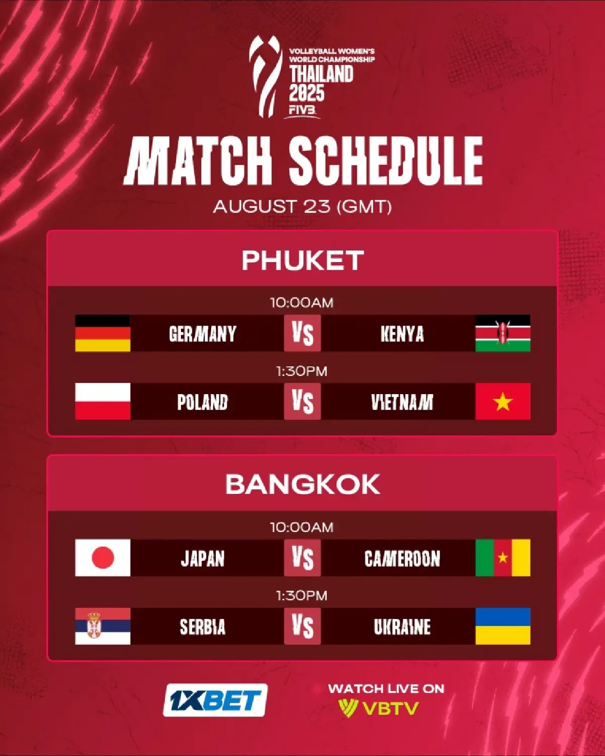 LIVE ถ่ายทอดสด วอลเลย์บอลหญิงชิงแชมป์โลก 2025 ญี่ปุ่น vs แคเมอรูน