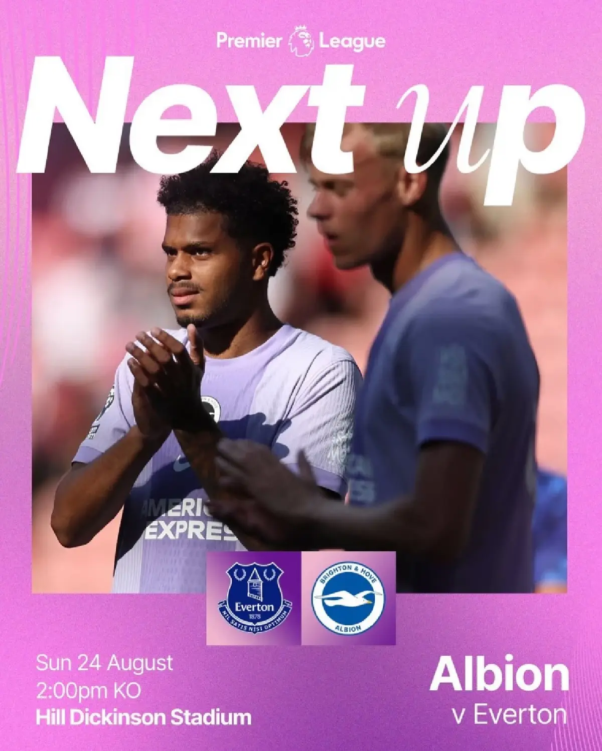 LIVE ถ่ายทอดสด เอฟเวอร์ตัน พบ ไบรท์ตัน  พรีเมียร์ลีก วันนี้ 24 ส.ค.68