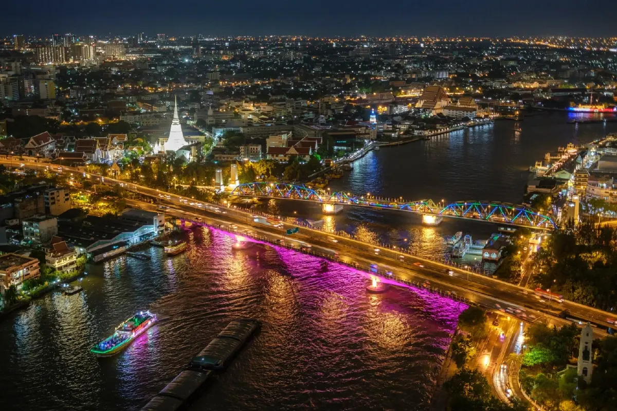 วันแม่ 68 ปักหมุด 12 จุดชมไฟสะพานข้ามแม่น้ำเจ้าพระยา เช็กเลย!